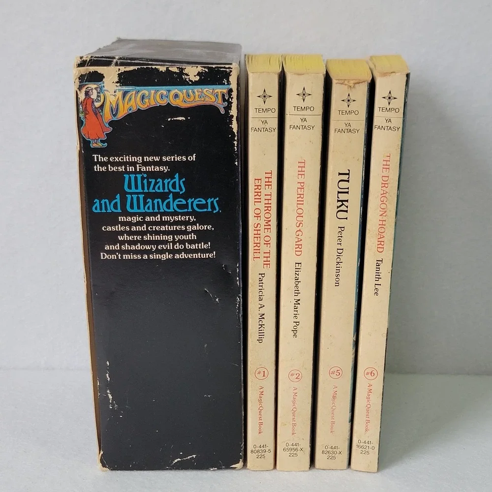 Vintage MagicQuest Box Set Wizards & Wanderers 1984 Paperbacks All 1st Run Rare